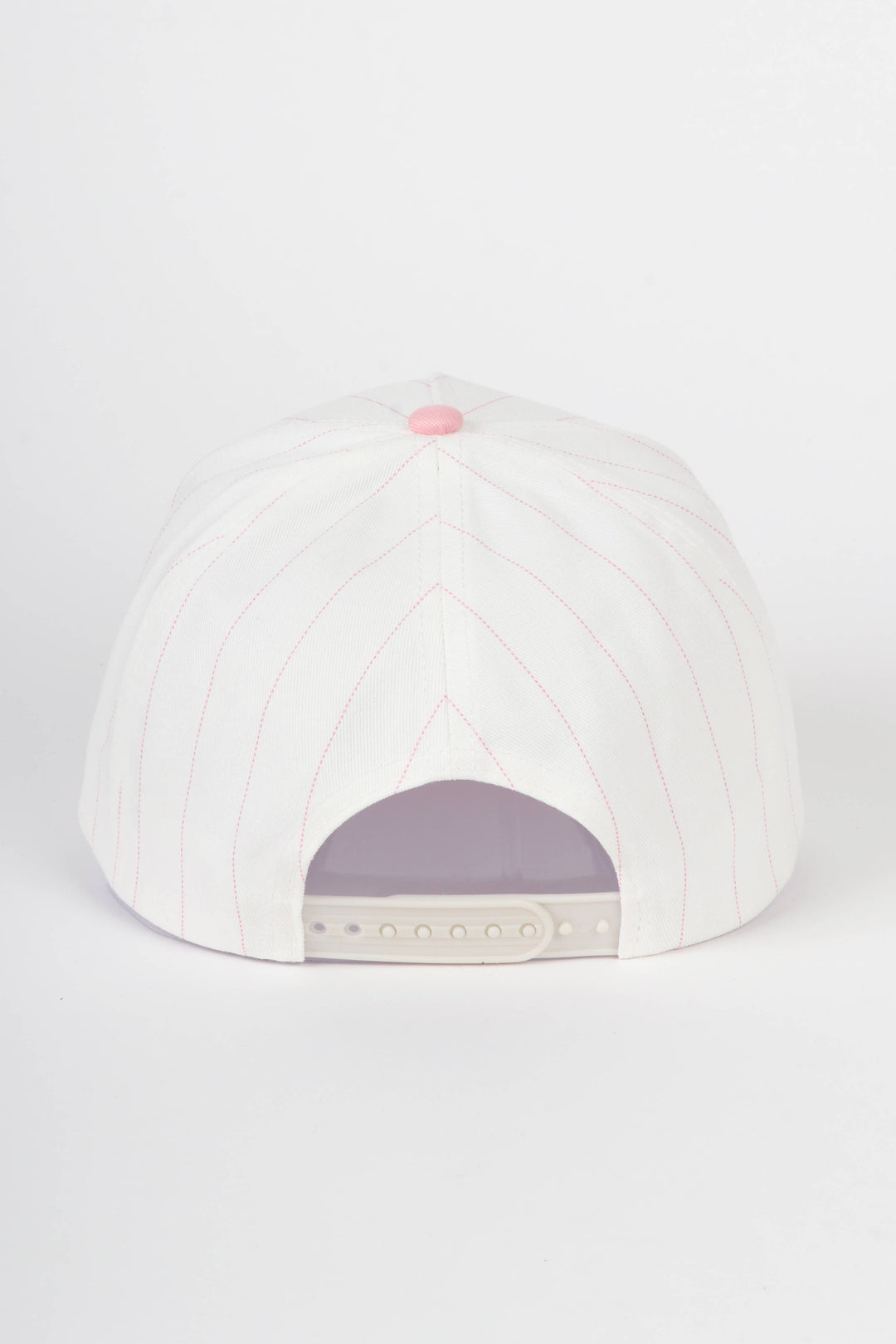Pinstripe Two-Tone Baseball Cap: Black