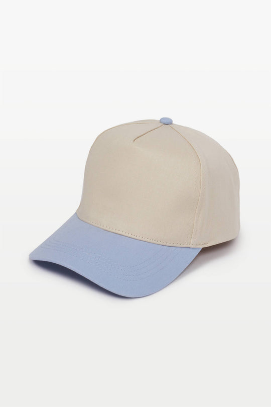 5 Panel Cotton Two-Tone Caps: Brown