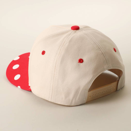 BIG POLKA DOT Brim Two-Tone Trucker Hat: BLK / One Size