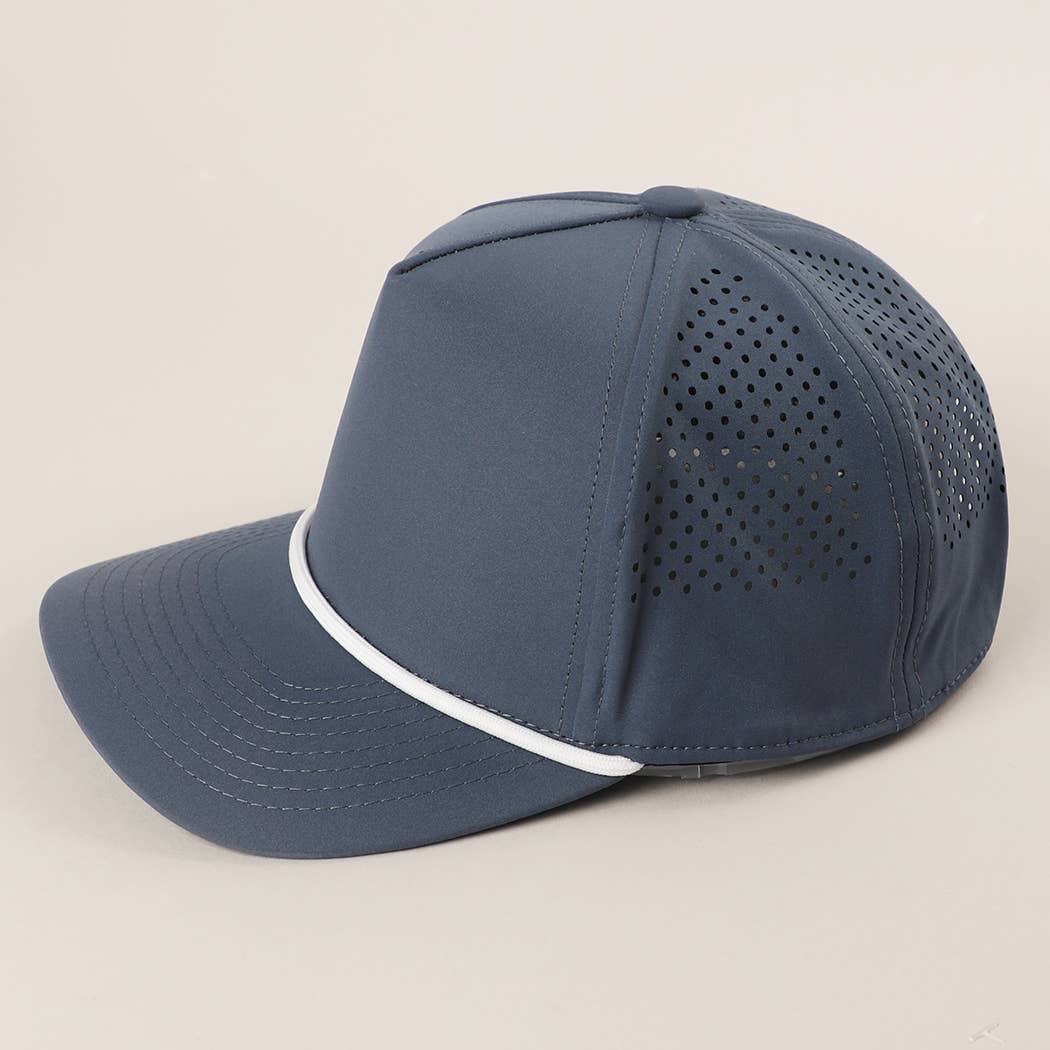 Solid Color 5 Panel Premium Materials Trucker Hat: WHITE/BLACK / One Size