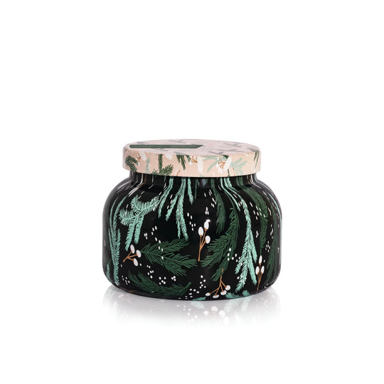 Crystal Pine Holiday Pattern Play Jar Capri Blue 19oz