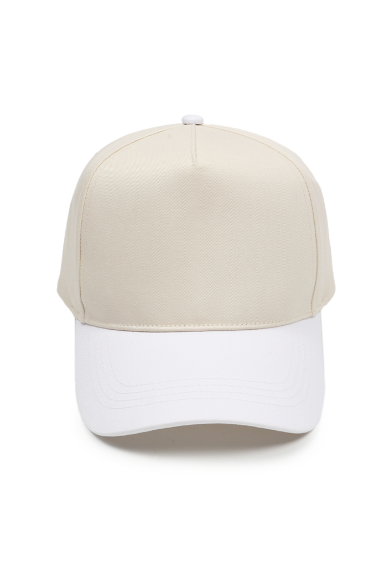 5 Panel Cotton Two-Tone Caps: Pink