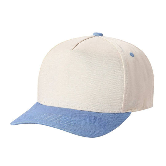 TCTAN-DZ-5 PANEL 2TONE SNAP BACK HATS DOZEN   (BEST SELLER): TAN/JADE